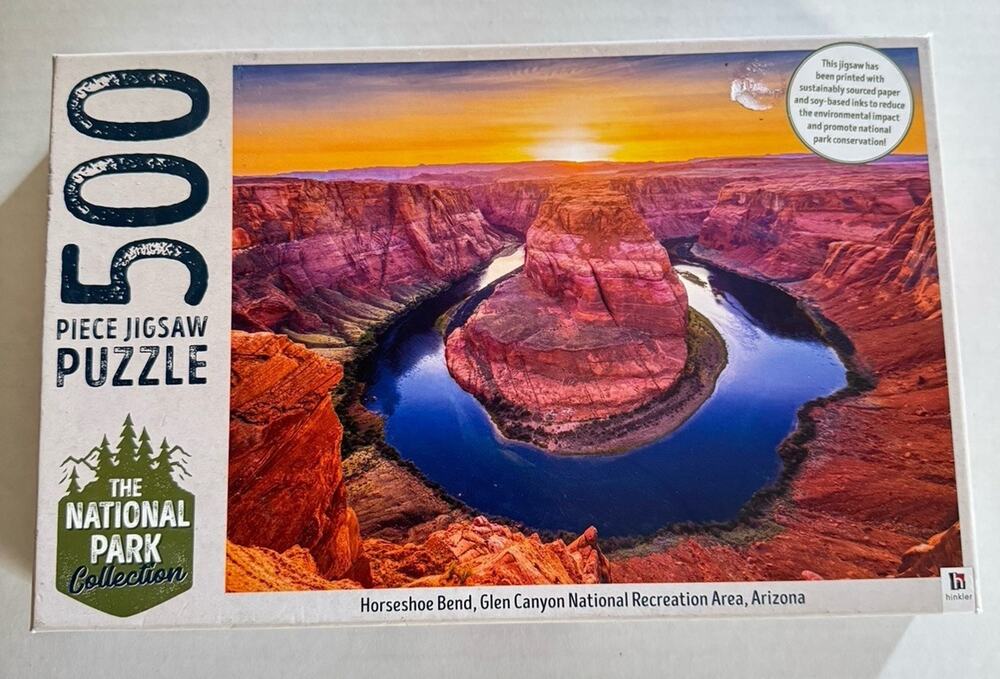 Horseshoe Bend National Park Collection Jigsaw Glen Canyon AZ 500 Piece Puzzle